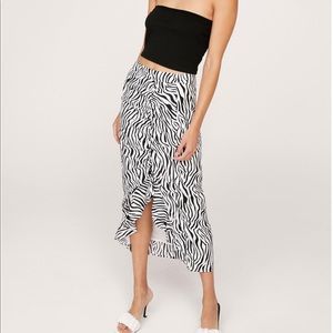 Nasty Gal Zebra Print Skirt. Size 4